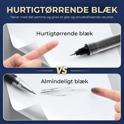 Sæt med 6 hurtigtørrende penne