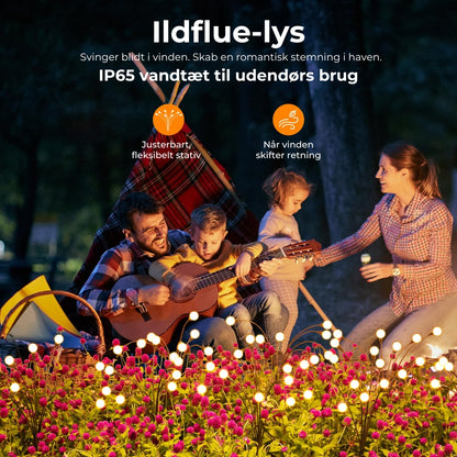 Ildfluer – Havebelysning med solenergi