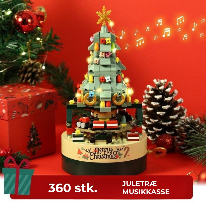 Juletræ af byggeklodser