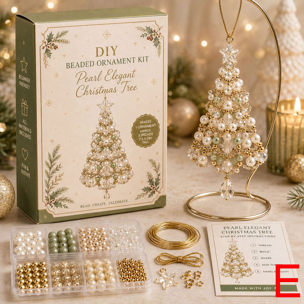 DIY-juletræspynt med perler – Kreativ juletræspynt
