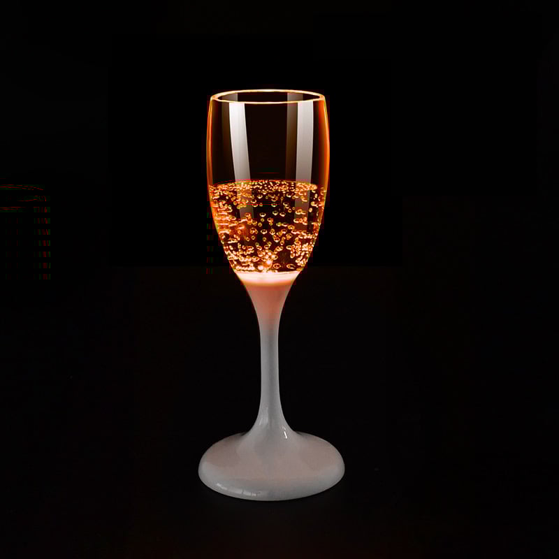 LED-belyste glas til vin og champagne