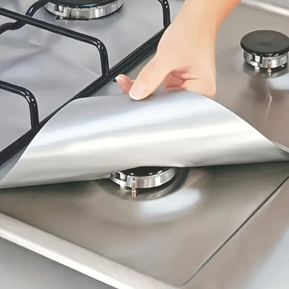 Varmebestandige non-stick-beskyttere til gaskomfur, 4 stk.