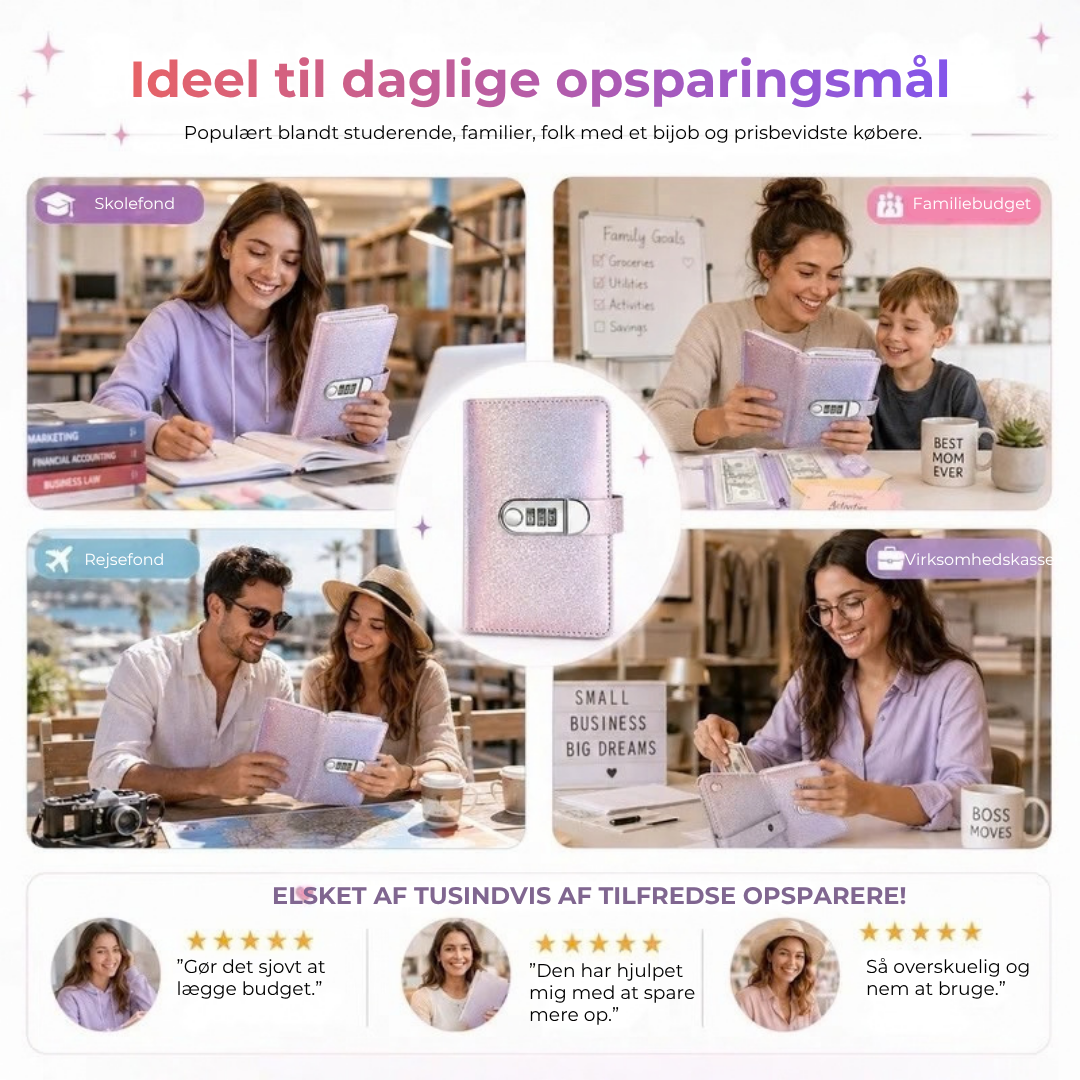 Sparebog med kodelås