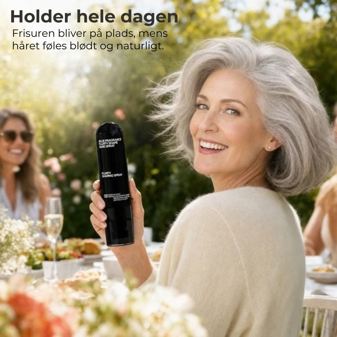 Hårvolumenspray med ferskenduft