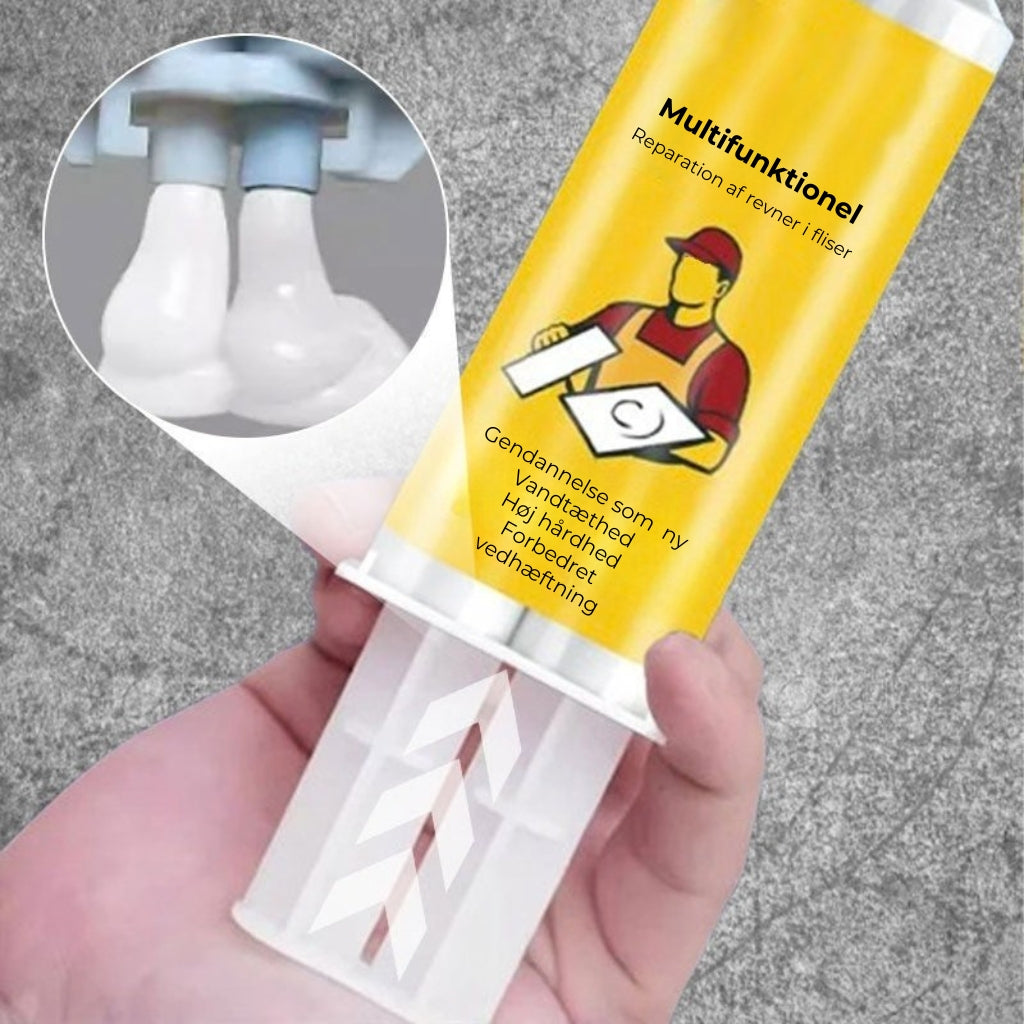 Multifunktionelt reparationssæt til revner i fliser og sten