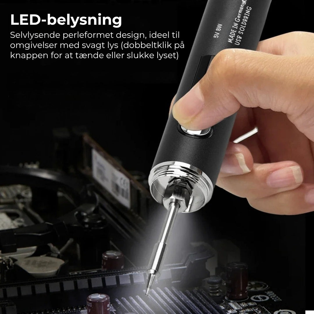 USB-opladelig loddekolbe