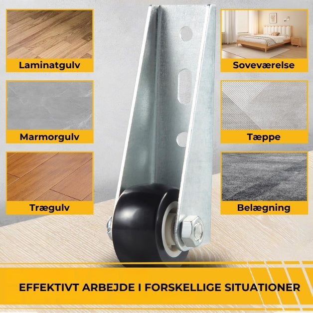 Smidige svinghjul til møbler og døre – 2 stk.