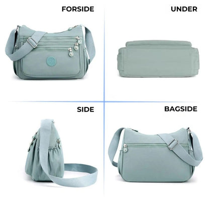 Stilfuld nylon-taske – let og holdbar