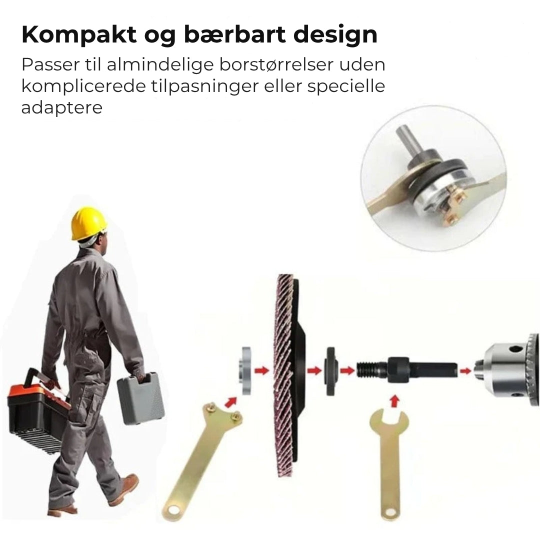 Adaptersæt – Fra boremaskine til vinkelsliber