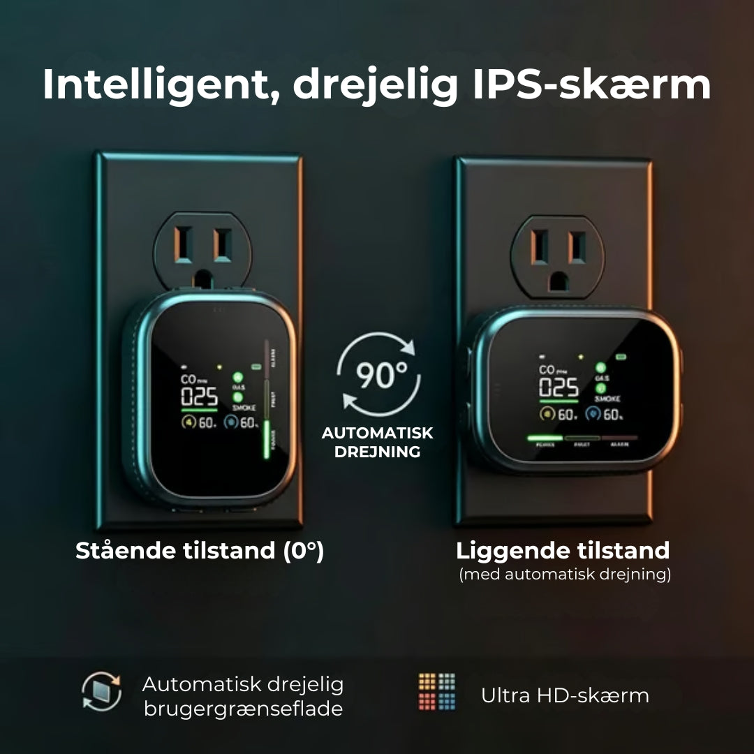 6-i-1 smart sikkerhedsdetektor – op til 12 gasser, der kan detekteres