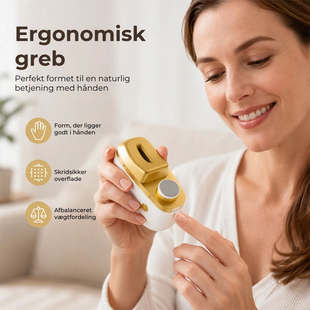 Elektrisk negleklipper og neglefil