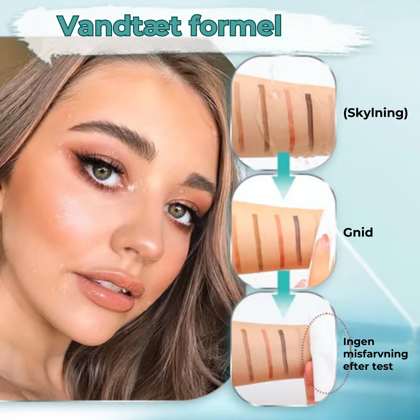Vandtæt 3D-øjenbrynsstift med 4 spidser til microblading