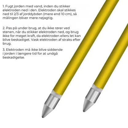 3-i-1 jordfugtighedsmåler til planter