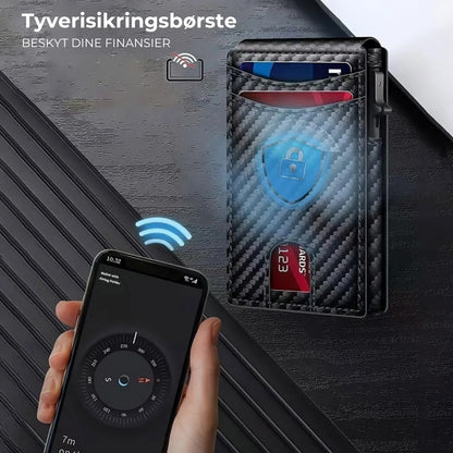 Læderpung til herrer med RFID-beskyttelse