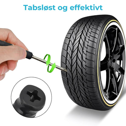60-delt sæt med dækreparationsnitter i 2 størrelser