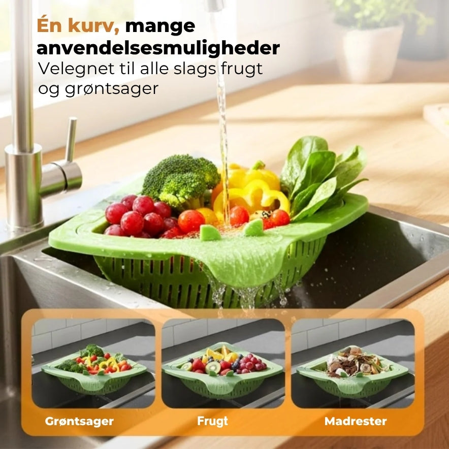 Magnetisk hjørnesigte til vasken