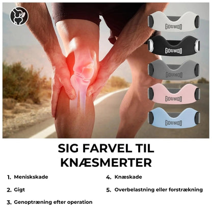 Patellastøttebånd til knæsmerter og senebetændelse (2 bånd inkluderet)