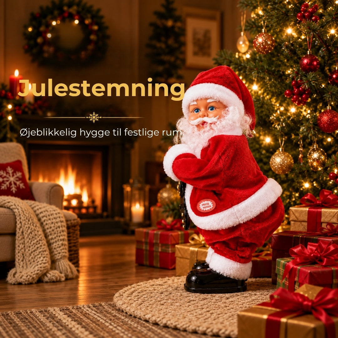 Dansende julemand med musik