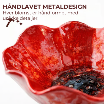 Håndlavet fuglebad i blomsterform