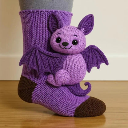 Realistiske hyggestrømper med dyr 🧦 Et par