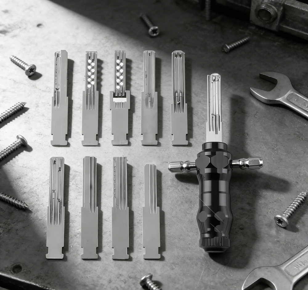 9-i-1 rørformet lockpick-sæt