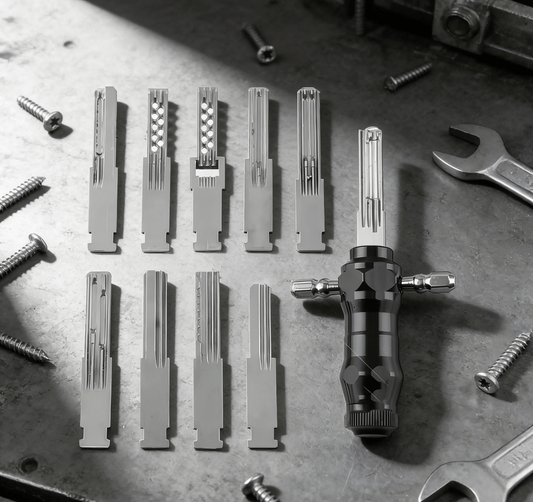 9-i-1 rørformet lockpick-sæt
