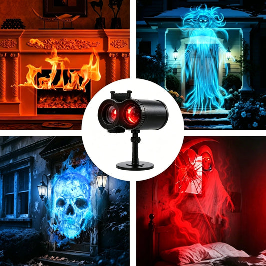 Halloween-projektorlys – 10 unikke HD-projektionsmønstre