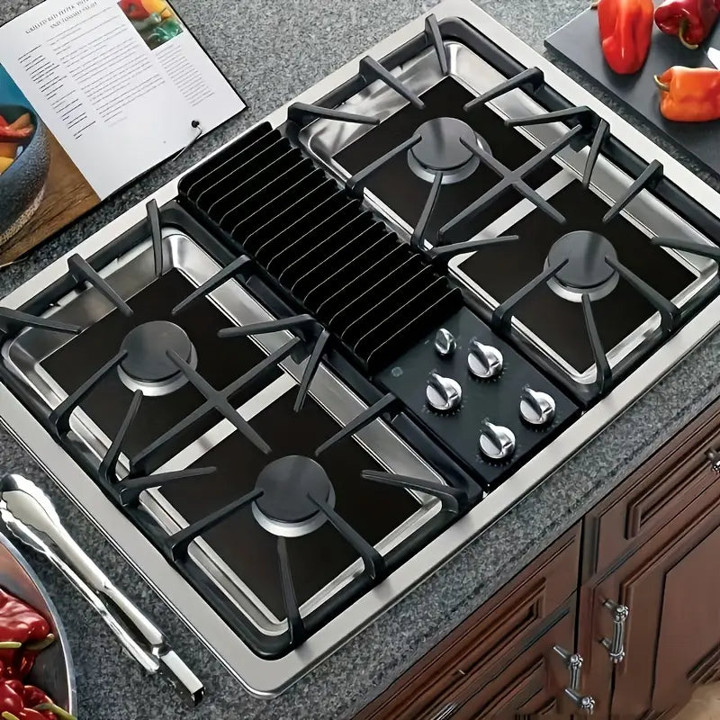Varmebestandige non-stick-beskyttere til gaskomfur, 4 stk.