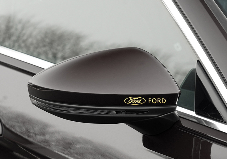 Metalbilklistermærker - 4 stk.