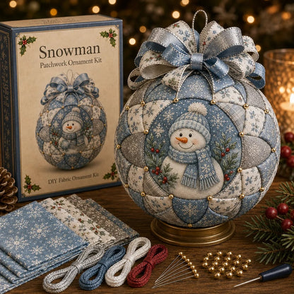 DIY-julekugler – patchwork-sæt