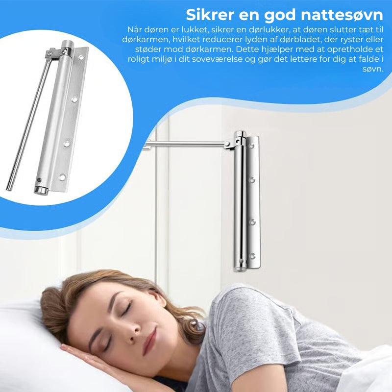 Selvlukkende automatisk dørhængsel