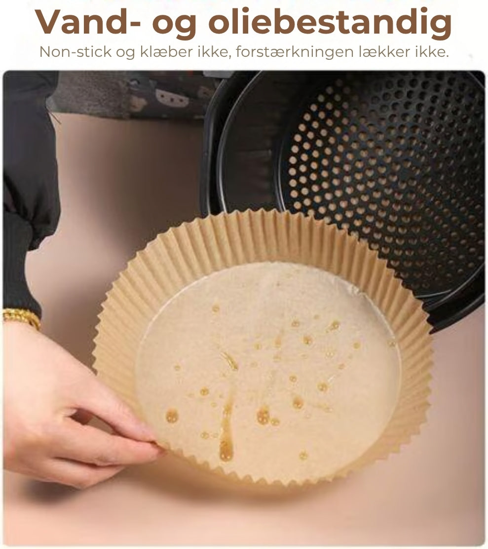 Bagepapir til airfryer – 100 stk.