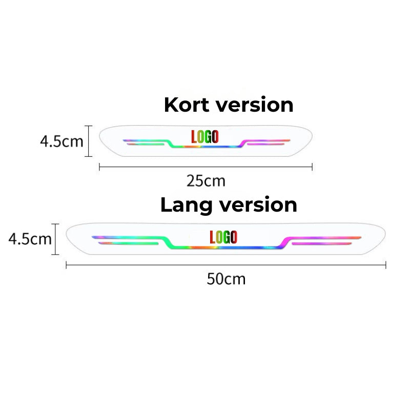 Akryl-laserdørlister (komplet sæt med 4 stk.)