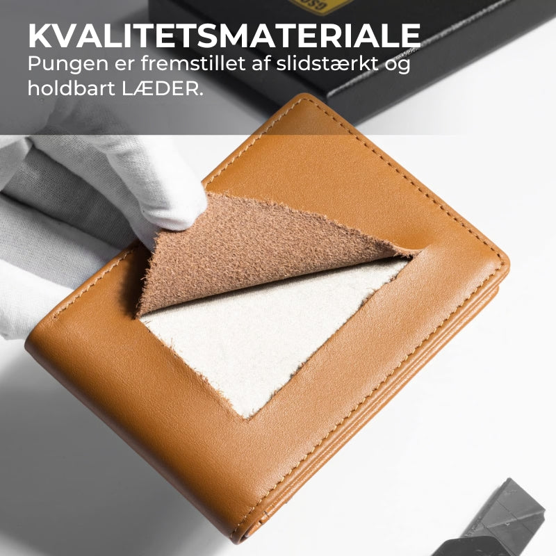 Tegnebog med beskyttelse mod tyveri