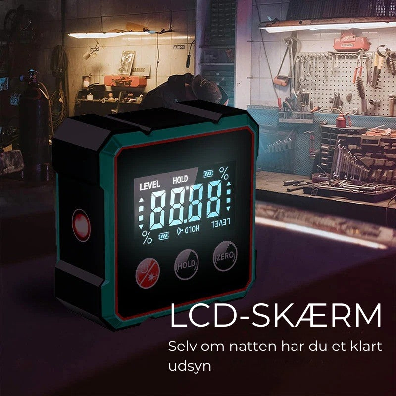🔥4-sidet magnetisk digital vinkelmåler med laser