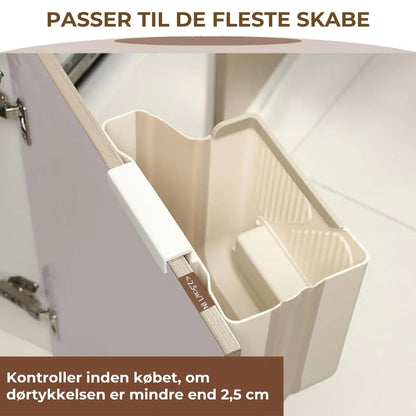 Pladsbesparende skraldespand