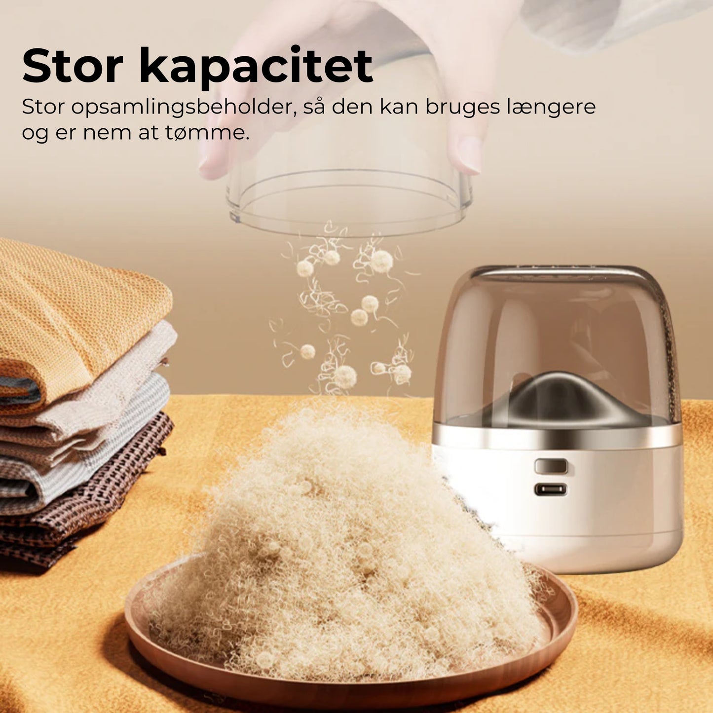 Bærbar genopladelig stofskraber