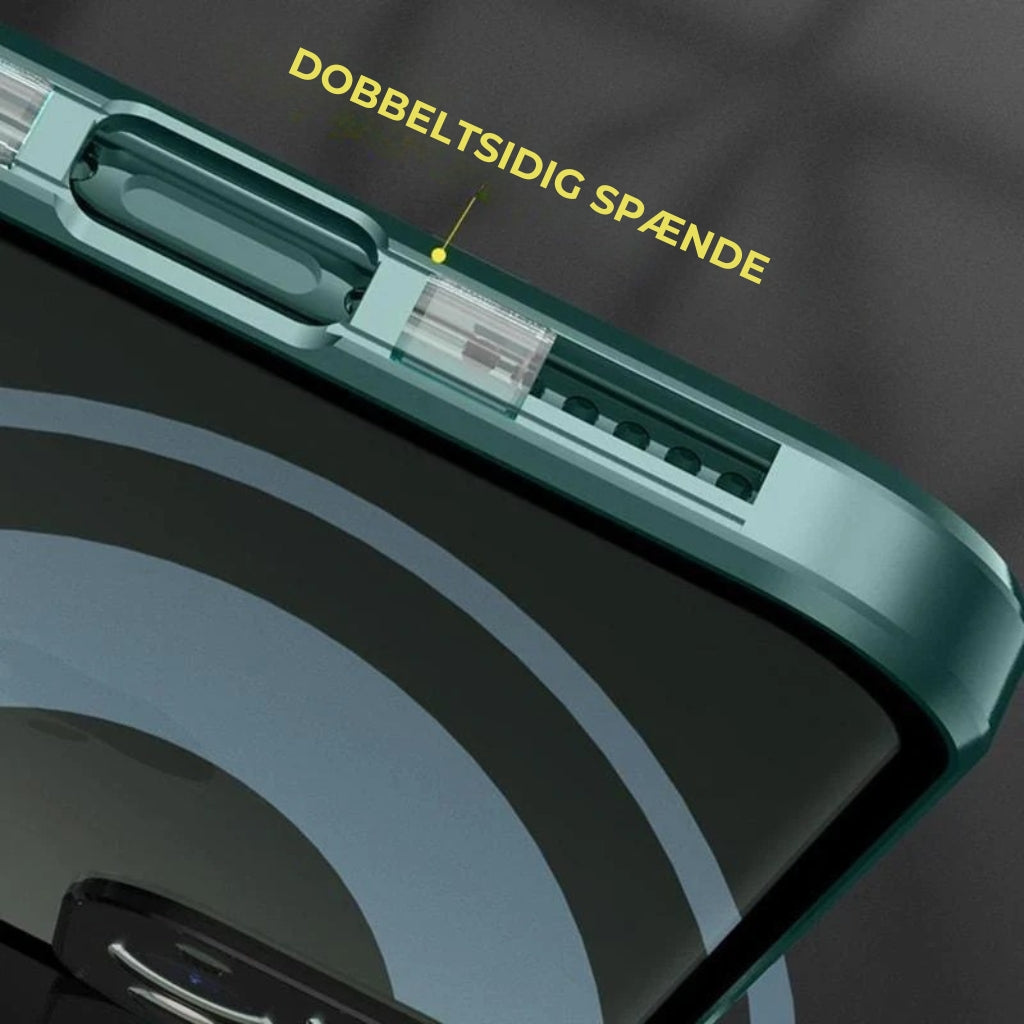 Dobbelt-sidet iPhone-etui med spænde