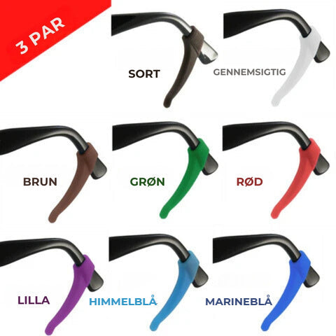 Skridsikre brillegreb (3 par)