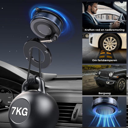 Magnetisk telefonholder med sugekop til bilen