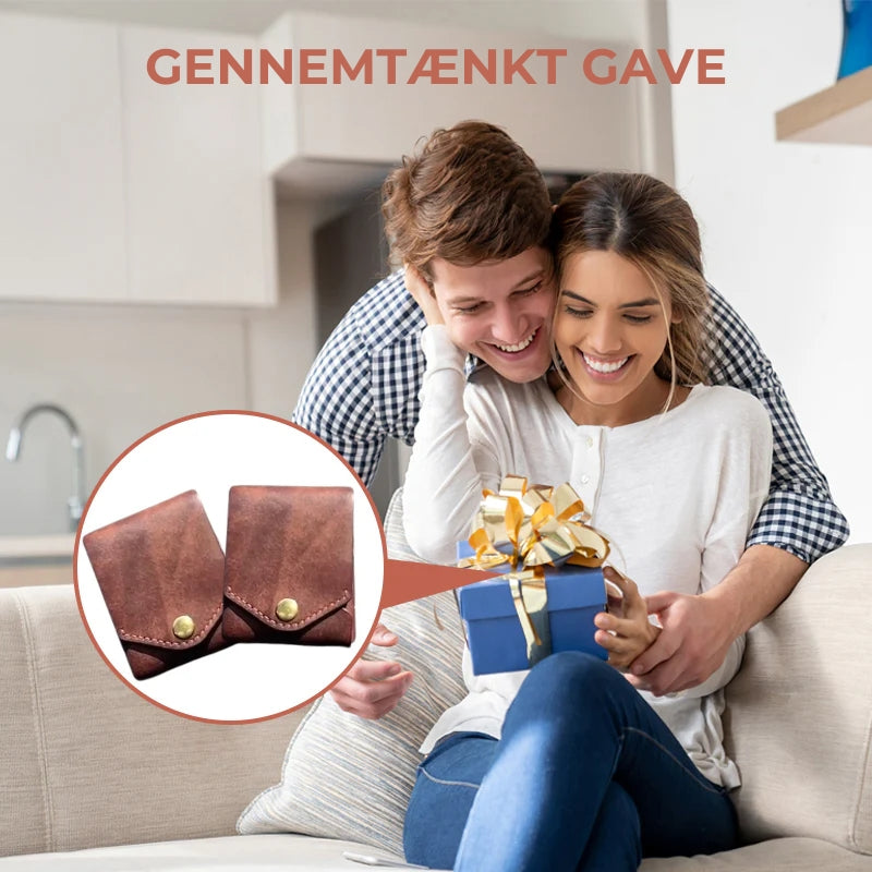 Vintage håndlavet læderpung