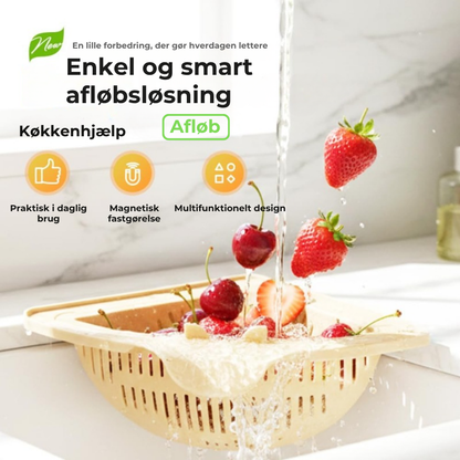Magnetisk hjørnesigte til vasken