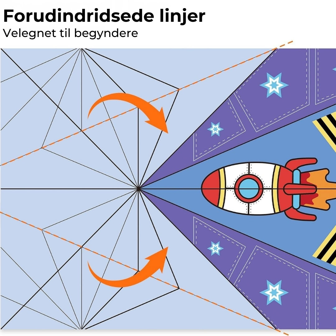 Kreative DIY-papirflyvere – sæt med 16 stk.
