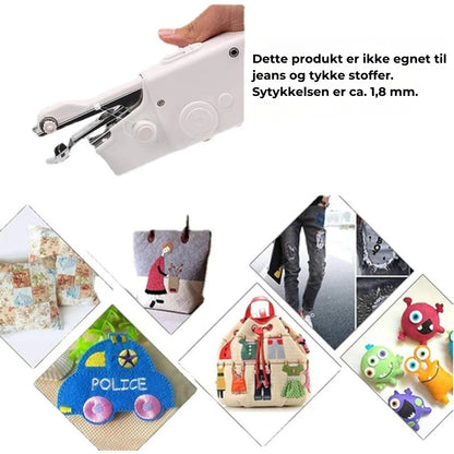 Mini håndholdt symaskinesæt – trådløs, bærbar og klar til at sy