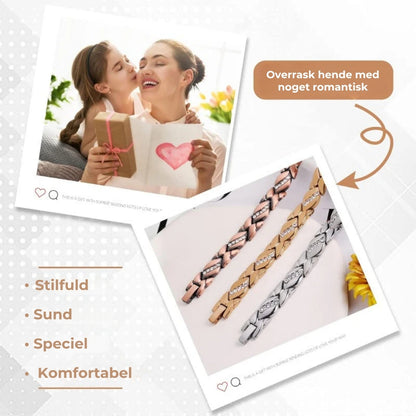 Magnetisk armbånd i kobber