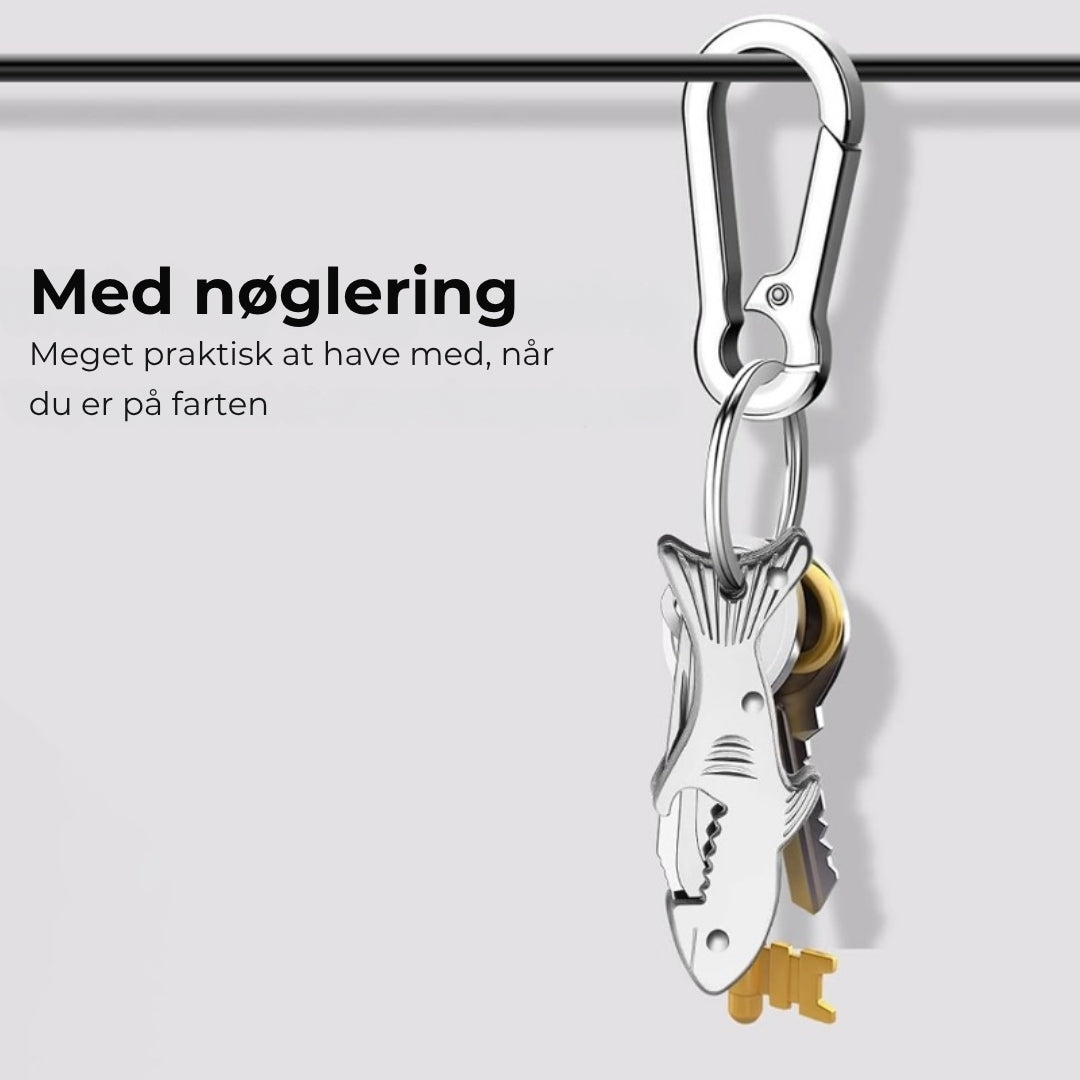 3-i-1 nøgleringsværktøj med hajdesign
