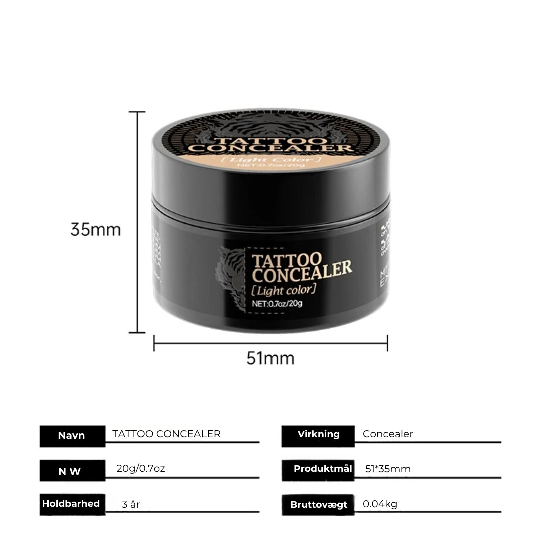 Vandfast concealer til ar og tatoveringer