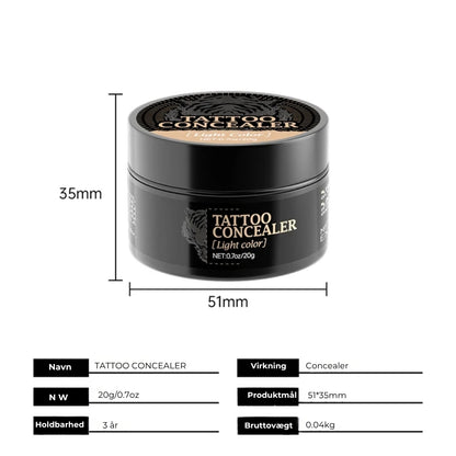 Vandfast concealer til ar og tatoveringer