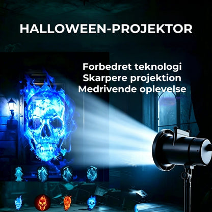 Halloween-projektorlys – 10 unikke HD-projektionsmønstre