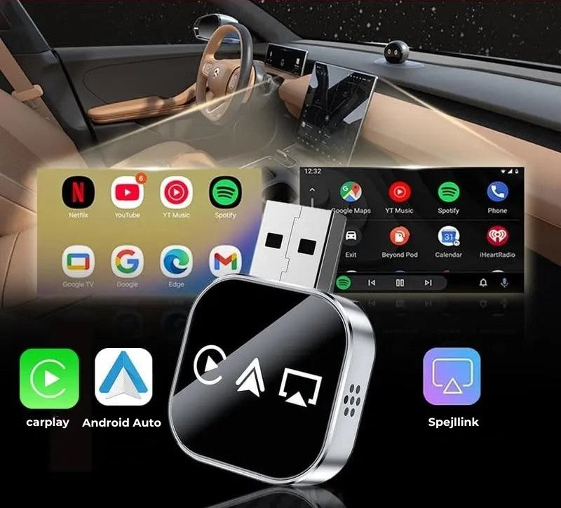 Trådløs Carplay-adapter V3 - Skærmvisning